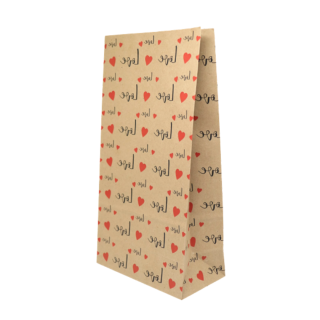 Bolsas SOS #6 Love Rojo Kraft Love 25und