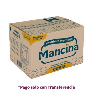 Manteca Vegetal Mancina Caja 10kg