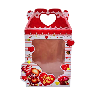 Caja Lonchera Cupcake x1 Osito San Valentín
