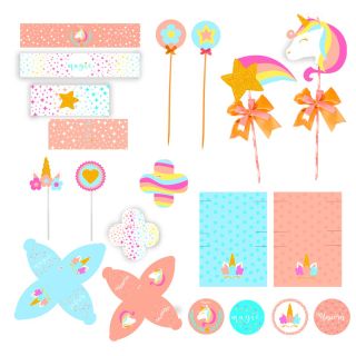 Pack Temático Unicornio