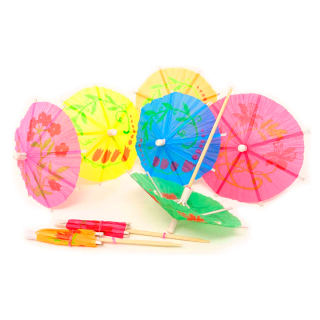 Sombrilla de Papel Hawaii Tropical x135 und