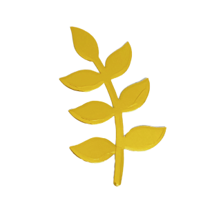 Espigas de Cartón Metálico Dorado 10 und