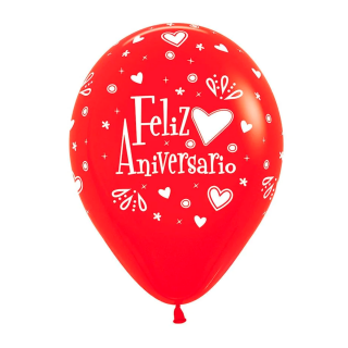 Globo R-12 Feliz Aniversario x und