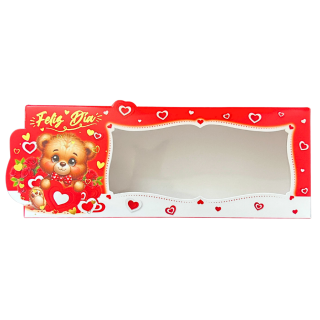 Caja Chocotejas x6 Oso Regalo Corazón San Valentín