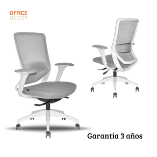 Silla Ergonómica Reclinable Slider Brazo 4D. Loop Gerencial Gris