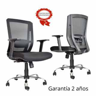 Silla Smart Ergonómica Cromada