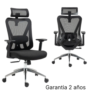 Silla Ergonomica Dolfi Negro Aluminio