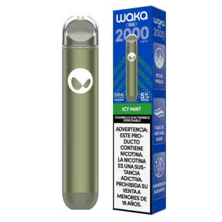 VAPEADOR WAKA STICK - MENTA 2000PUFF DESECHABLE