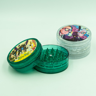 GRINDER ACRILICO 4 PIEZAS - RICK Y MORTY