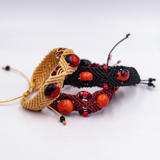 Pulsera Tejida (Huayruro Macho)