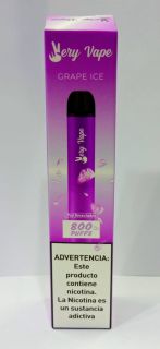 VAPEADOR VERY VAPE 800PUFF - GRAPE ICE
