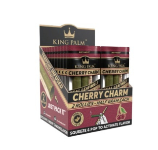 KING PALM  - ROLLIE CHERRY CHARM - 0.5 G  - DISPLAY X 20  PACKS