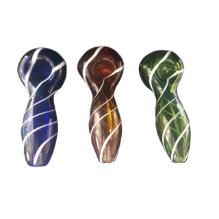 PIPA MEDIANA DE VIDRIO MURANO DE 8.5 X 4 CM