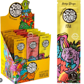 BLUNT HEMP WRAPS SOULBLIME TROPICAL - DISPLAY ( 24 SACHET )