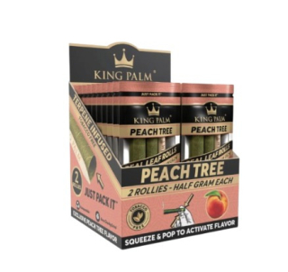 KING PALM - ROLLIE PEACH TREE - 0,5 GR- DISPLAY 20 PACKS