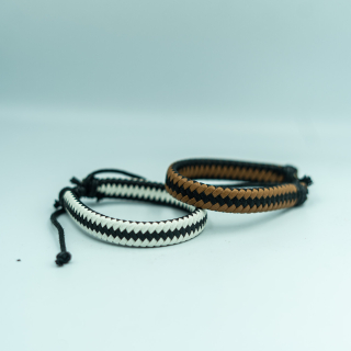 Pulsera Cuero trenzado sin Broche