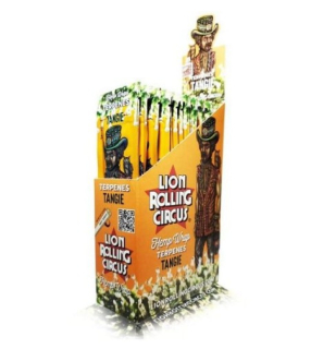 LION ROLLING CIRCUS HEMP WRAP - TERPENE - TANGIE