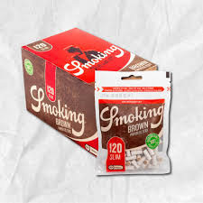 SMOKING FILTRO BROWN SLIM - DISPLAY POR 10 BOLSAS