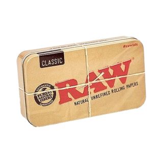 CIGARRERA TIN CASE BOX CREMA RAW