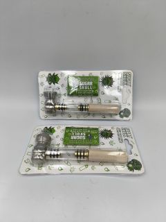 KIT DE PIPA VIDRIO CON BOQ MADERA Y REJILLA