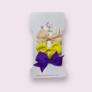 Tripack de ganchitos (combinación #4)