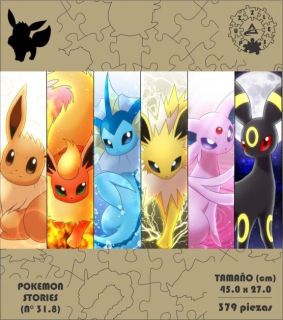 ROMPECABEZA MADERA MDF POKEMON STORIES 31.8 (379 PZAS)