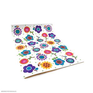 CARTULINA PLASTIFICADA DECORADO FLORES