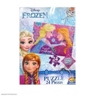 CAJA CON 4 PUZZLES 24 PZS FROZEN