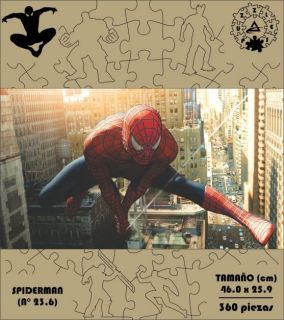 ROMPECABEZA MADERA MDF SPIDERMAN 23.6 (360 PZAS)