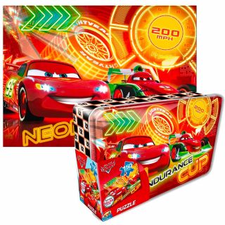 PUZZLE 150 PZAS CAJA METALICA CARS