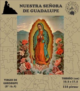 ROMPECABEZA MADERA MDF VIRGEN DE GUADALUPE (338 PZAS)