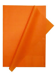 PLIEGO DE PAPEL SEDA NARANJA