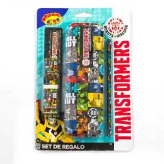 STATIONARY SET ESCOLAR CARTUCHERA TRANSFORMERS