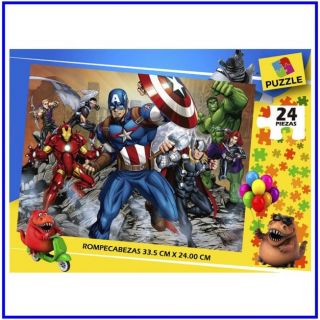ROMPECABEZA ADVENGERS 1 CAJA (24 PZAS)