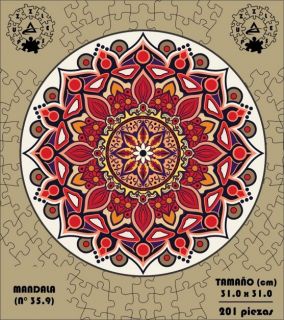 ROMPECABEZA MADERA MDF MANDALA 35.9 (201 PZAS)