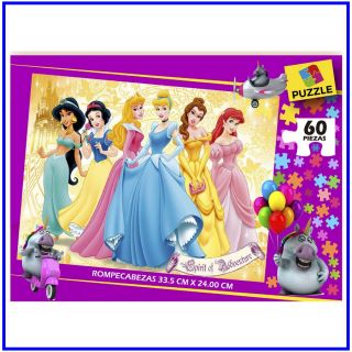 ROMPECABEZA PRINCESAS 2 CAJA (60 PZAS)