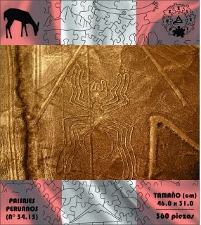 ROMPECABEZA MADERA MDF PAISAJES PERUANOS 54.15 (360 PZAS)