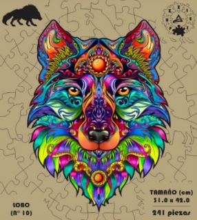 ROMPECABEZA MADERA MDF LOBO (241 PZAS)