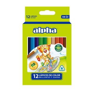 COLORES ALPHA CORTO TRIANGULAR X 12