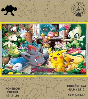 ROMPECABEZA MADERA MDF POKEMON STORIES 31.6 (379 PZAS)