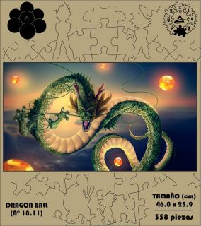 ROMPECABEZA MADERA MDF DRAGON BALL 18.11 (358 PZAS)