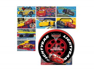 CAJA CON 8 PUZZLES 12 PZS CARS 3