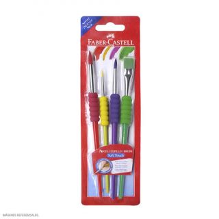 PINCEL FABER CASTELL SOFT TOUCH X4
