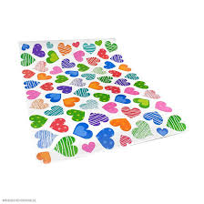 CARTULINA PLASTIFICADA DECORADO CORAZON