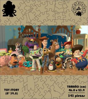 ROMPECABEZA MADERA MDF TOY STORY 39.8 (345 PZAS)