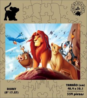 ROMPECABEZA MADERA MDF DISNEY 17.27 (359 Pzas)