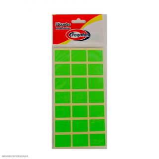 ETIQUETA FOSFORECENTE  VERDE SOBREX100