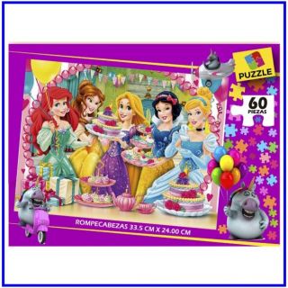 ROMPECABEZA PRINCESAS 1 CAJA (60 PZAS)