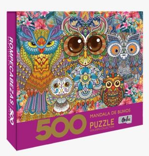 ROMPECABEZA MANDALA DE BUHOS (500 PZAS)
