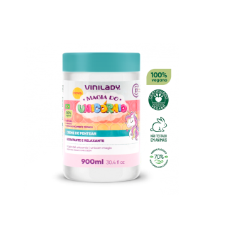 VINILADY CREMA DE PEINAR HIDRATANTE Y RELAJANTE MÁGIA DE UNICORNIO INFANTIL | 900 ml